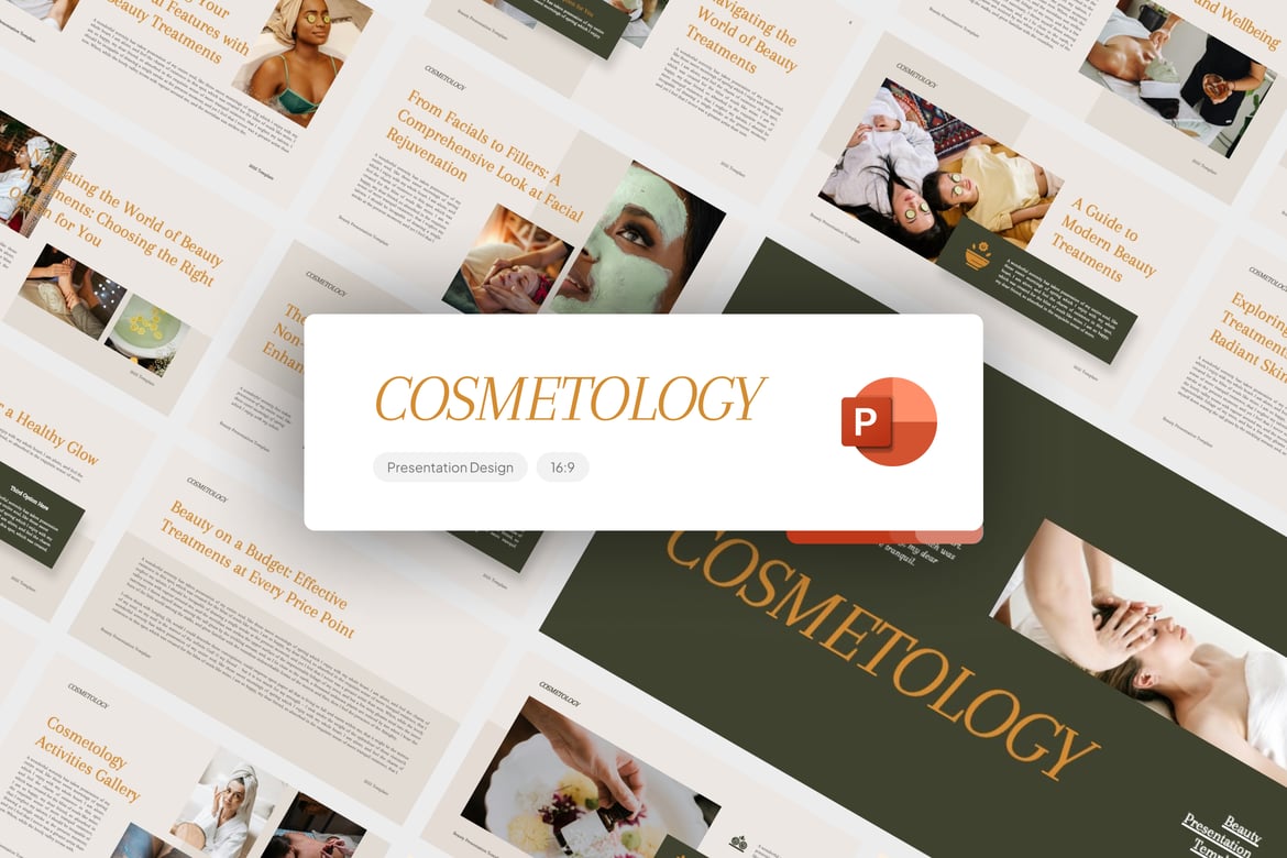 Template Presentasi Cosmetology Beauty - PowerPoint yang Menarik