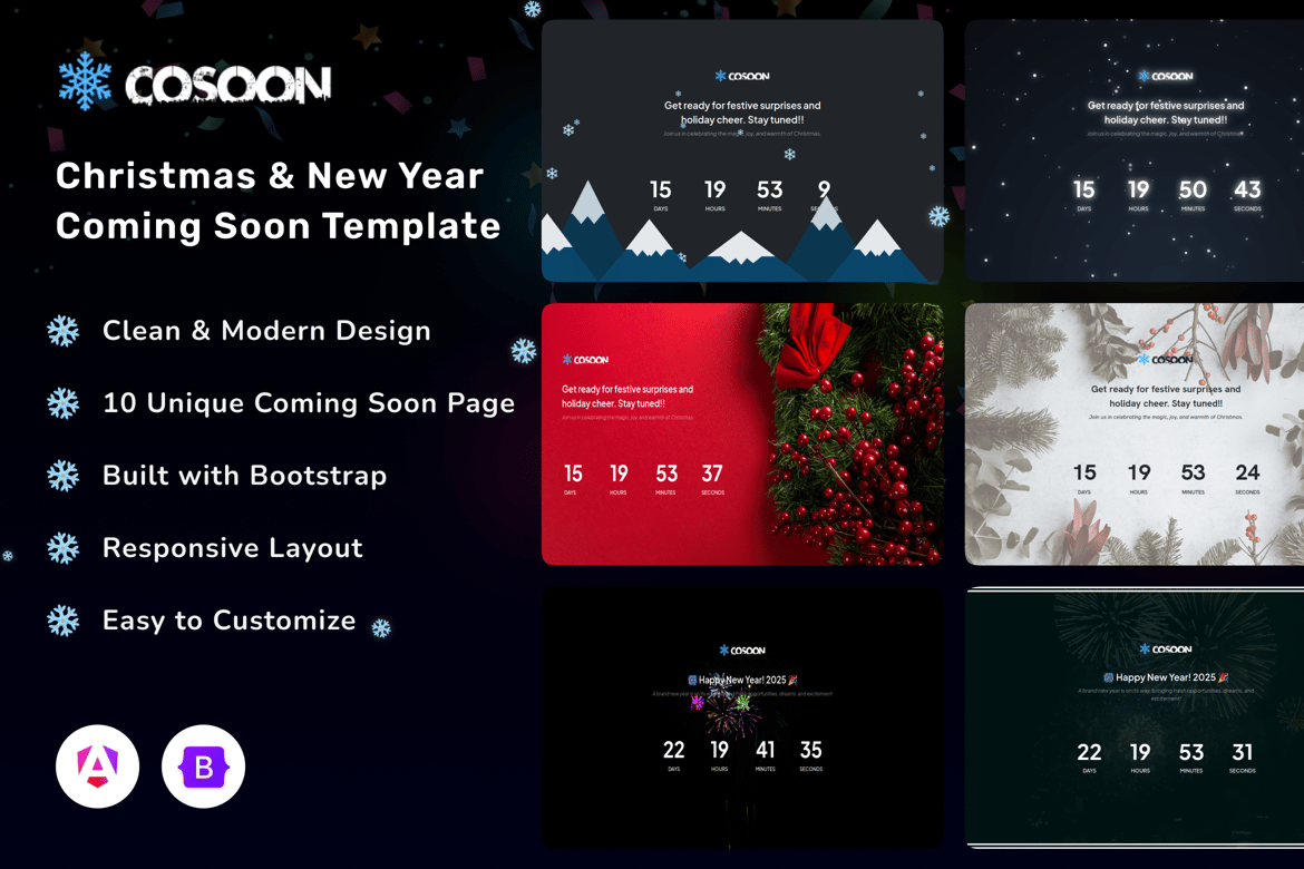 Cosoon - Template Website Natal & Tahun Baru yang Menarik dan Responsif