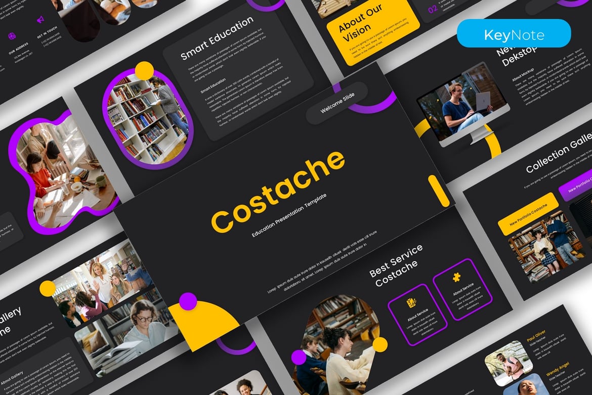 Costache - Template Presentasi Pendidikan yang Menarik dan Profesional