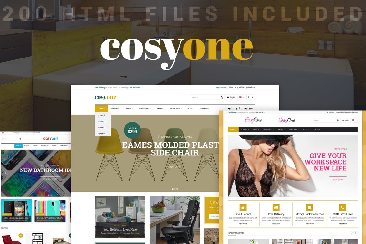 CosyOne - Template Website HTML Premium untuk Bisnis Interior dan Lainnya