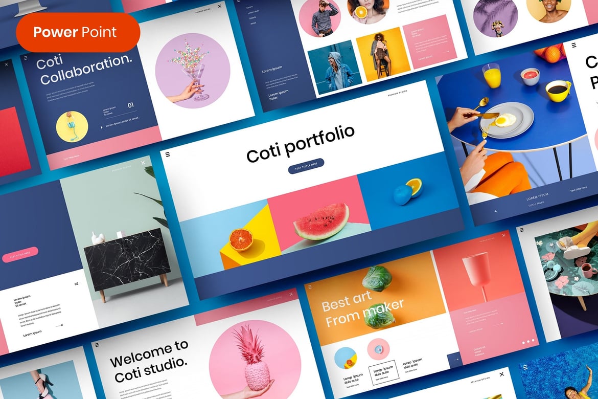 Coti – Template PowerPoint Bisnis yang Menarik