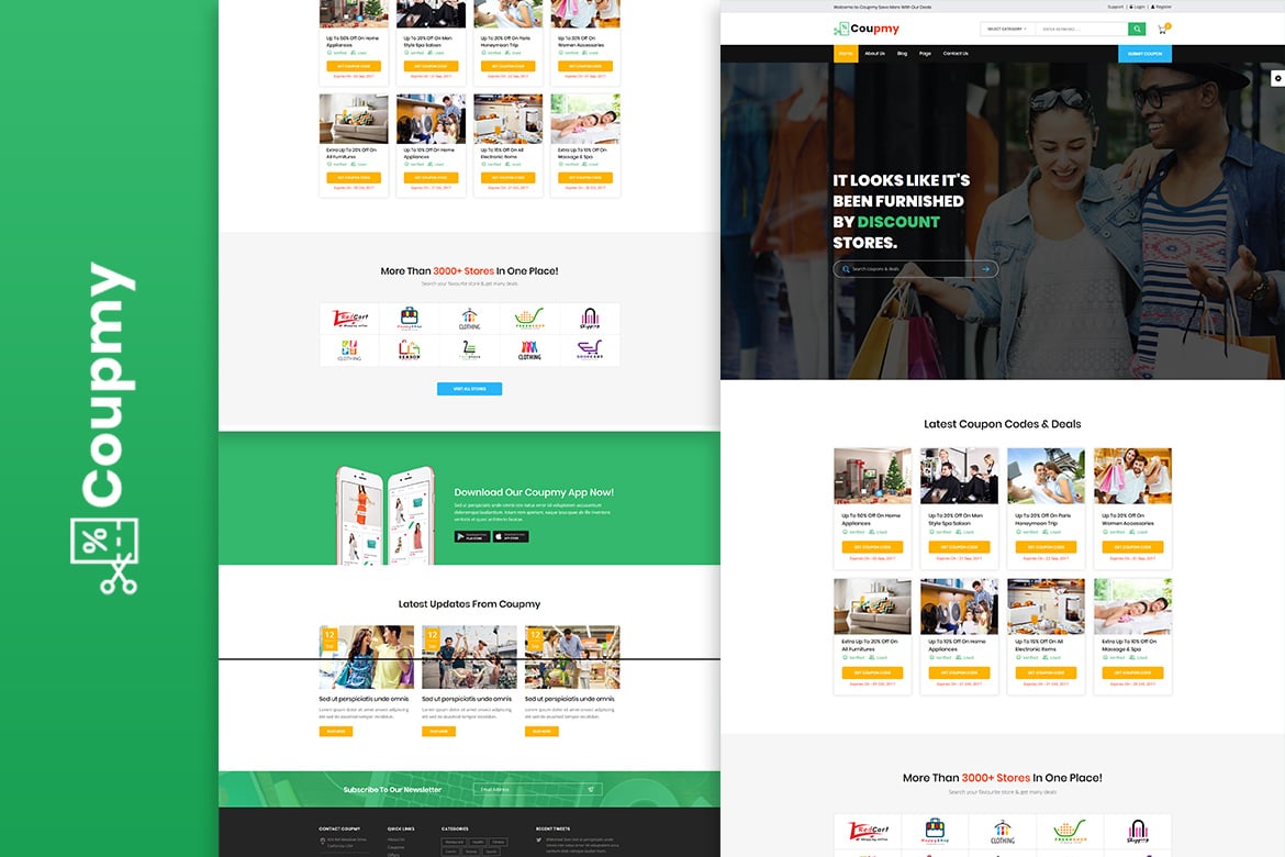 Template Website Coupmy: Solusi Diskon dan Marketplace yang Responsif
