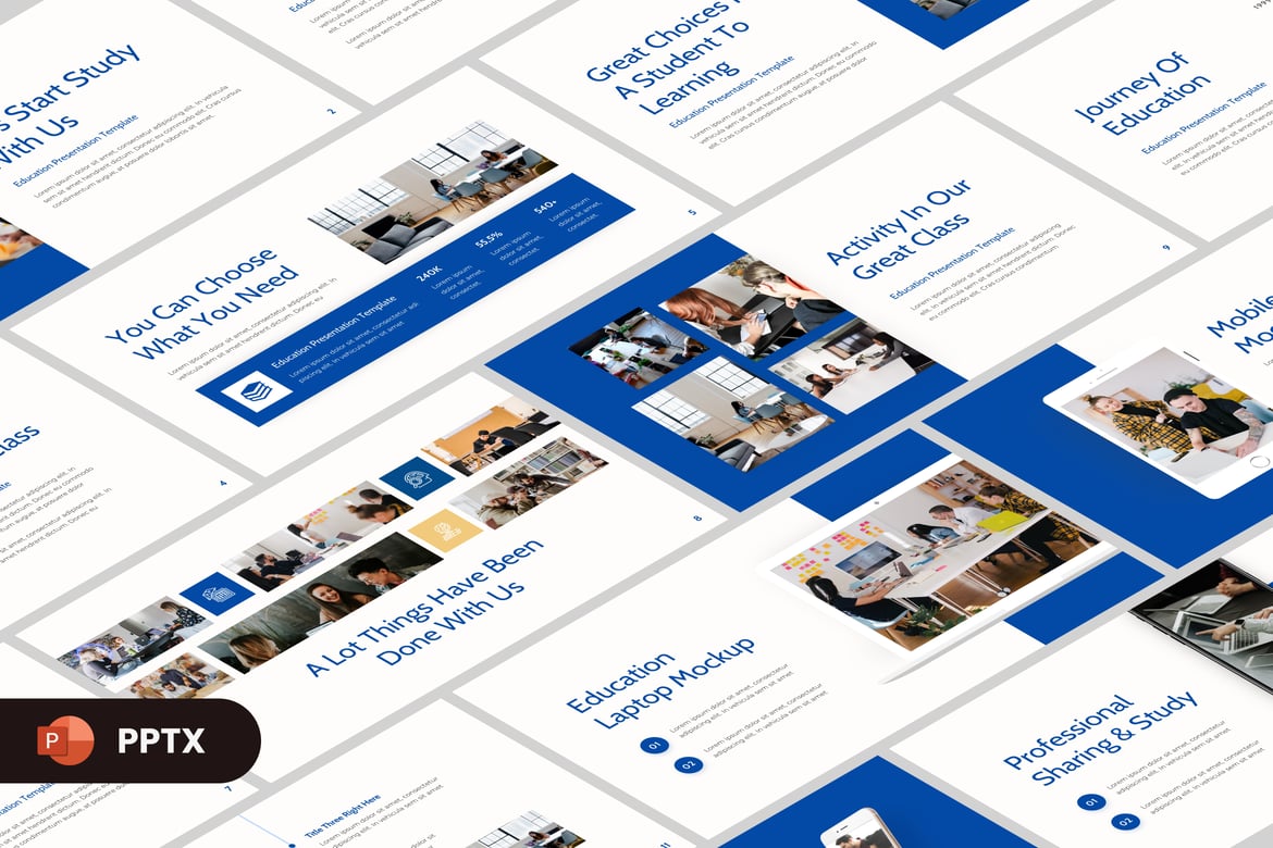 Template PowerPoint Pendidikan Modern untuk Presentasi Efektif