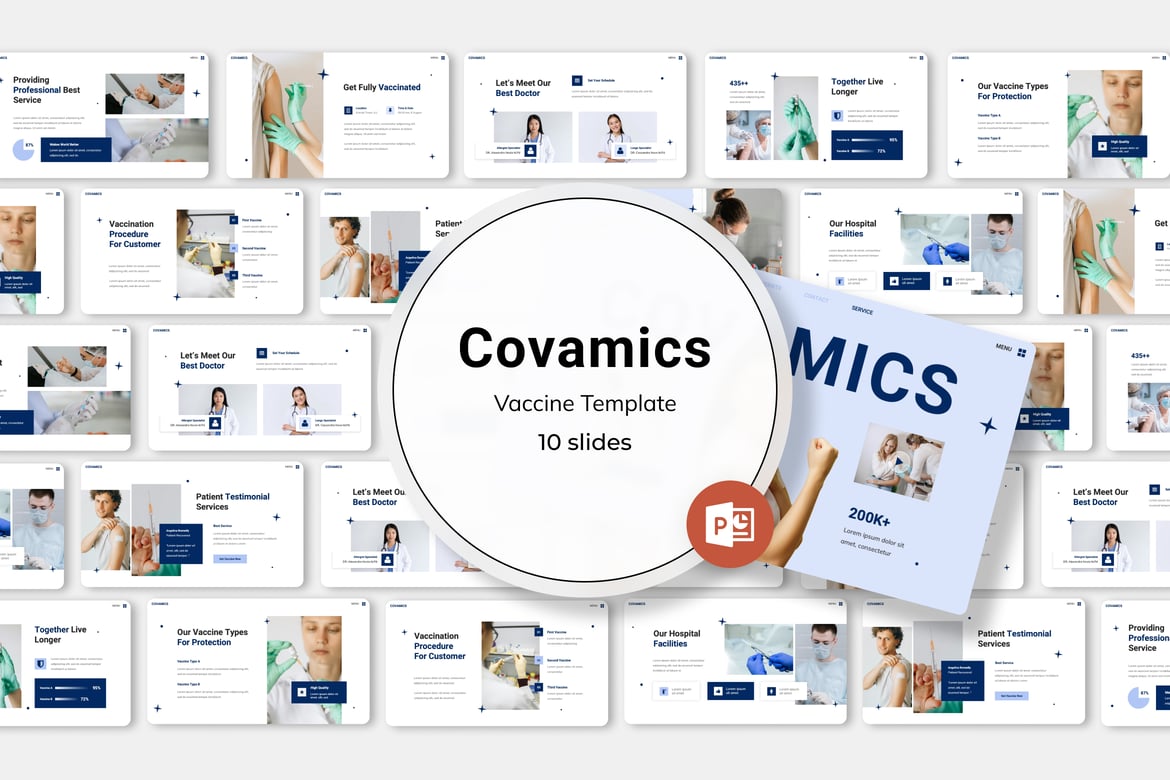 Covamic - Template Presentasi Vaksin yang Memukau