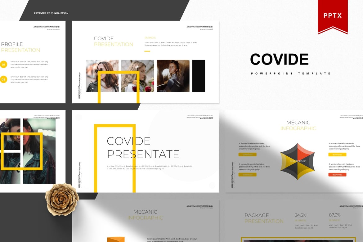 Covide | Template Powerpoint Profesional untuk Presentasi Menarik