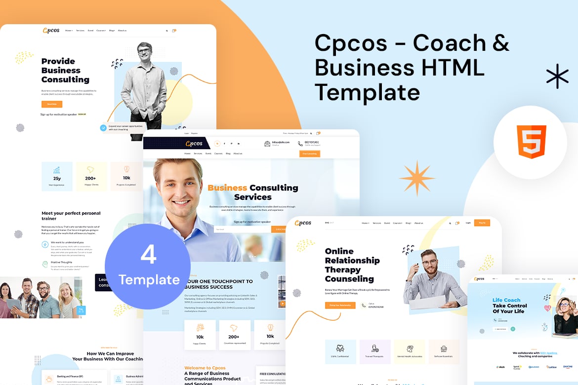 Cpcos - Template Website untuk Konsultasi Bisnis dan Coaching