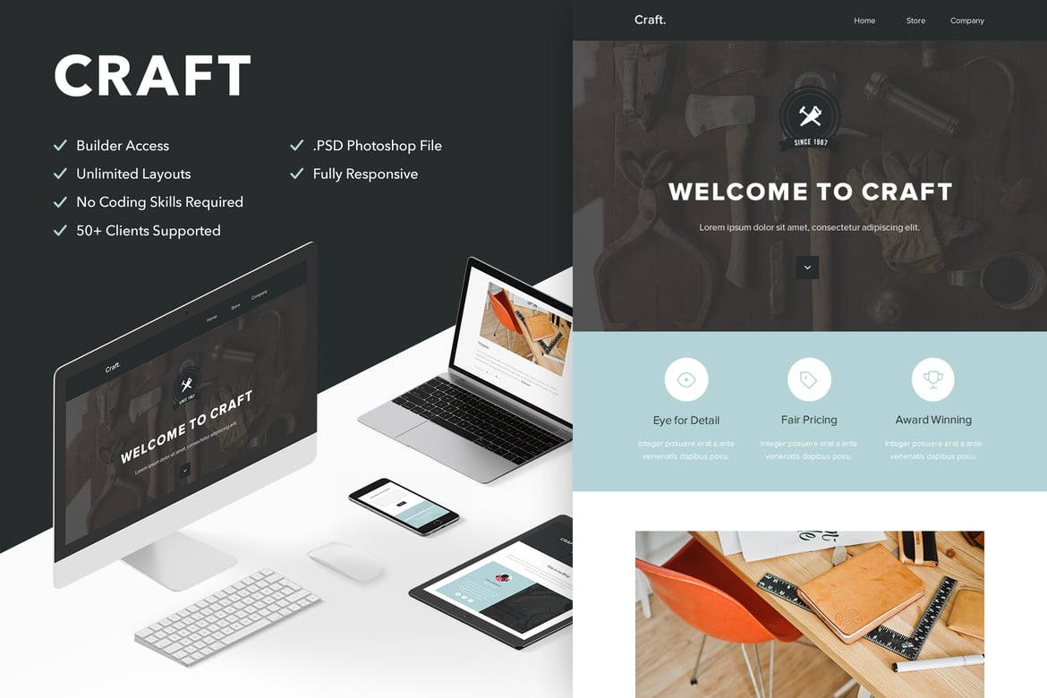 Template Website Responsif - Akses Tema Builder Gratis
