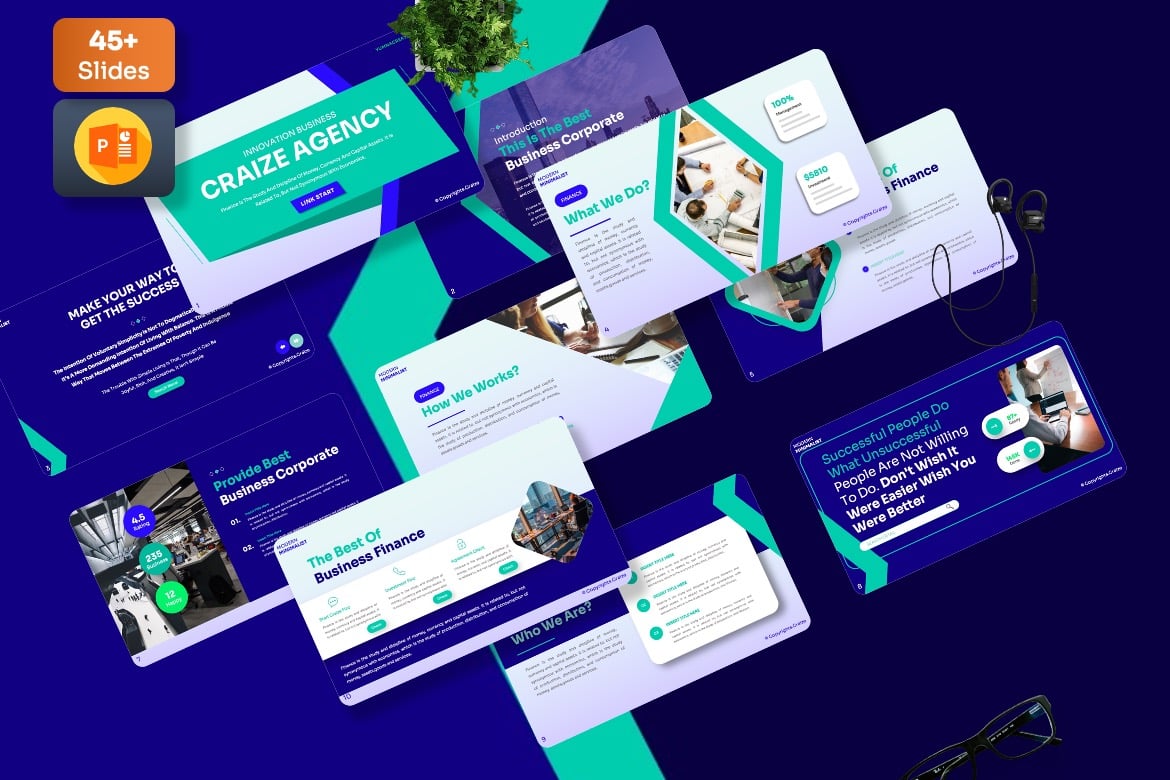Craize - Template Presentasi Powerpoint Minimalis yang Menarik