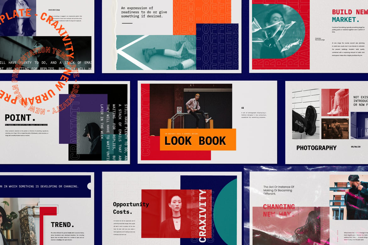 Craxyvity - Template PowerPoint Pemasaran Bisnis yang Kreatif