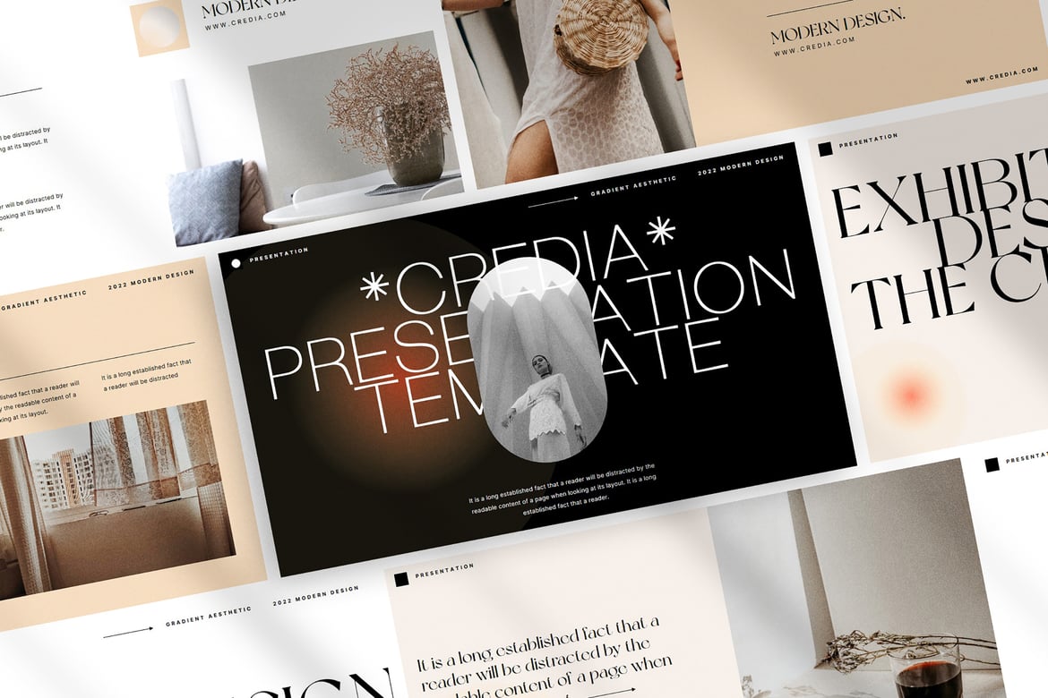 Creadia - Template Presentasi PowerPoint Modern dan Elegan