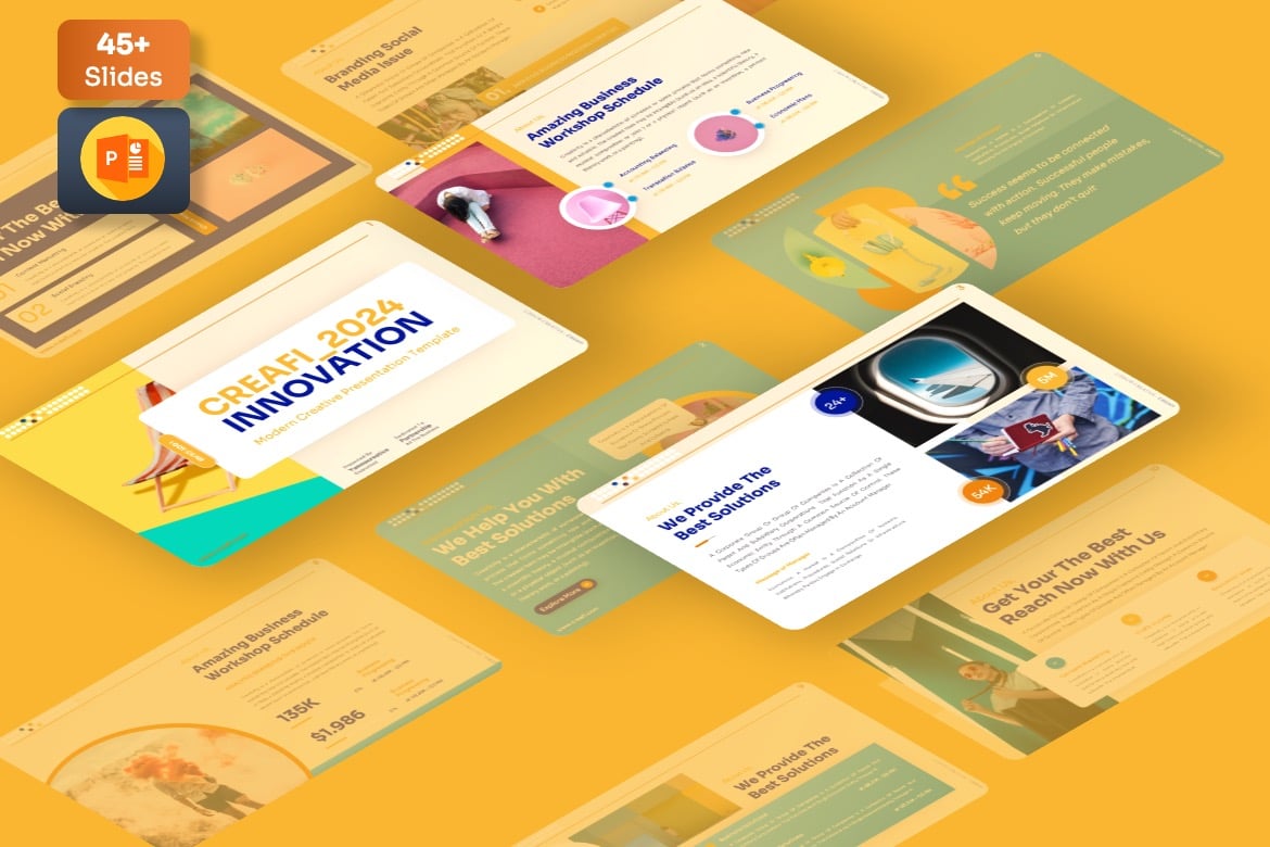 Creafi - Template Presentasi Powerpoint Modern dan Kreatif