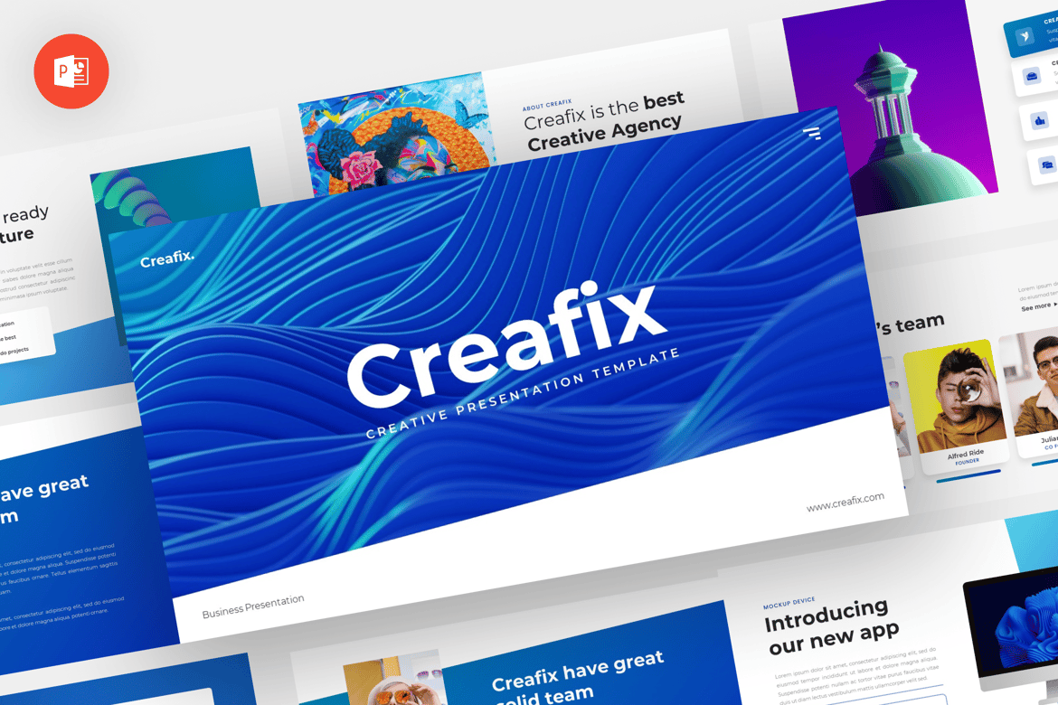 Creafix - Template Powerpoint Kreatif dan Profesional
