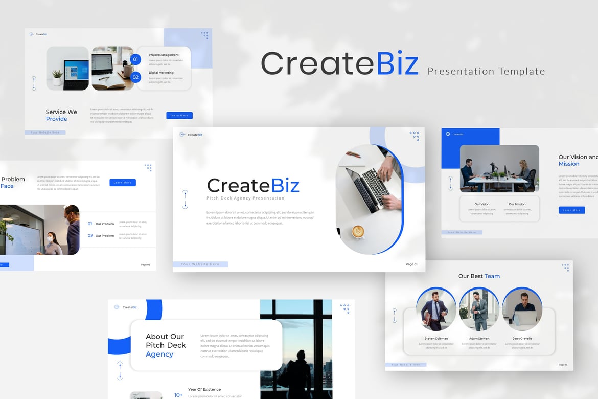 Template Presentasi Pitch Deck Createbiz — Solusi Profesional untuk Agensi Anda