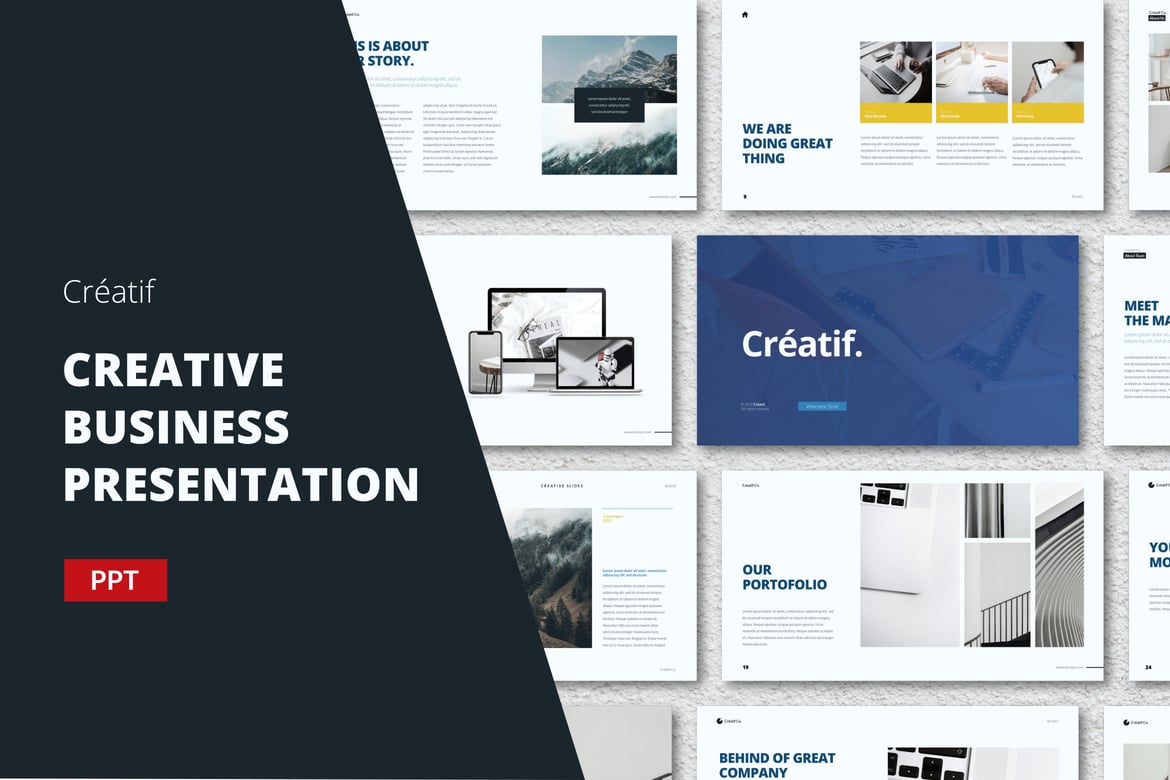 Template Presentasi PowerPoint Kreatif untuk Bisnis Anda