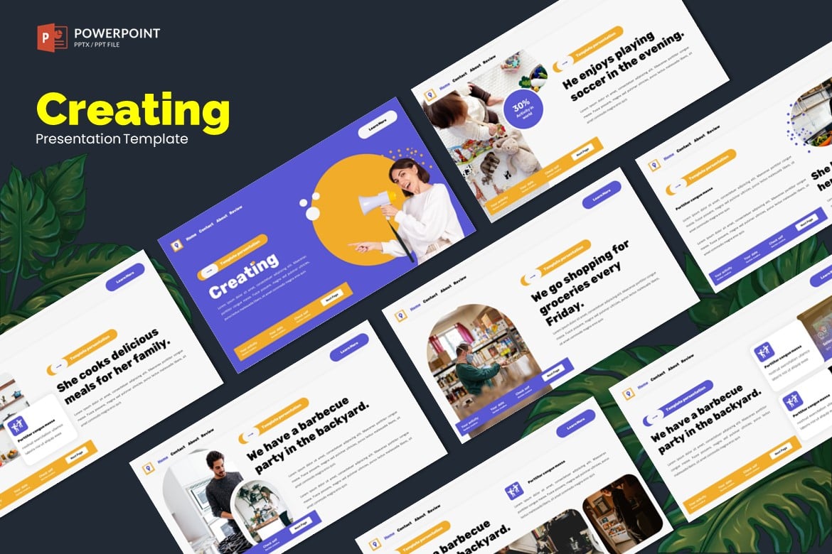 Template Presentasi Powerpoint Kreatif dan Profesional