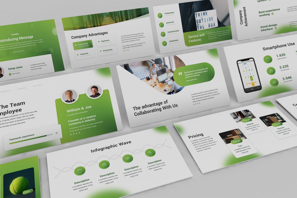Template Presentasi Kreatif - Creatips Pitchdeck Powerpoint
