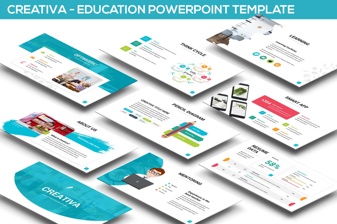 Template Powerpoint Kreatif untuk Pendidikan dan Bisnis