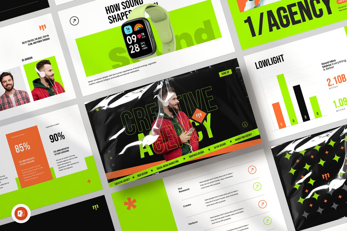 Template Presentasi Pitch Deck untuk Agensi Kreatif