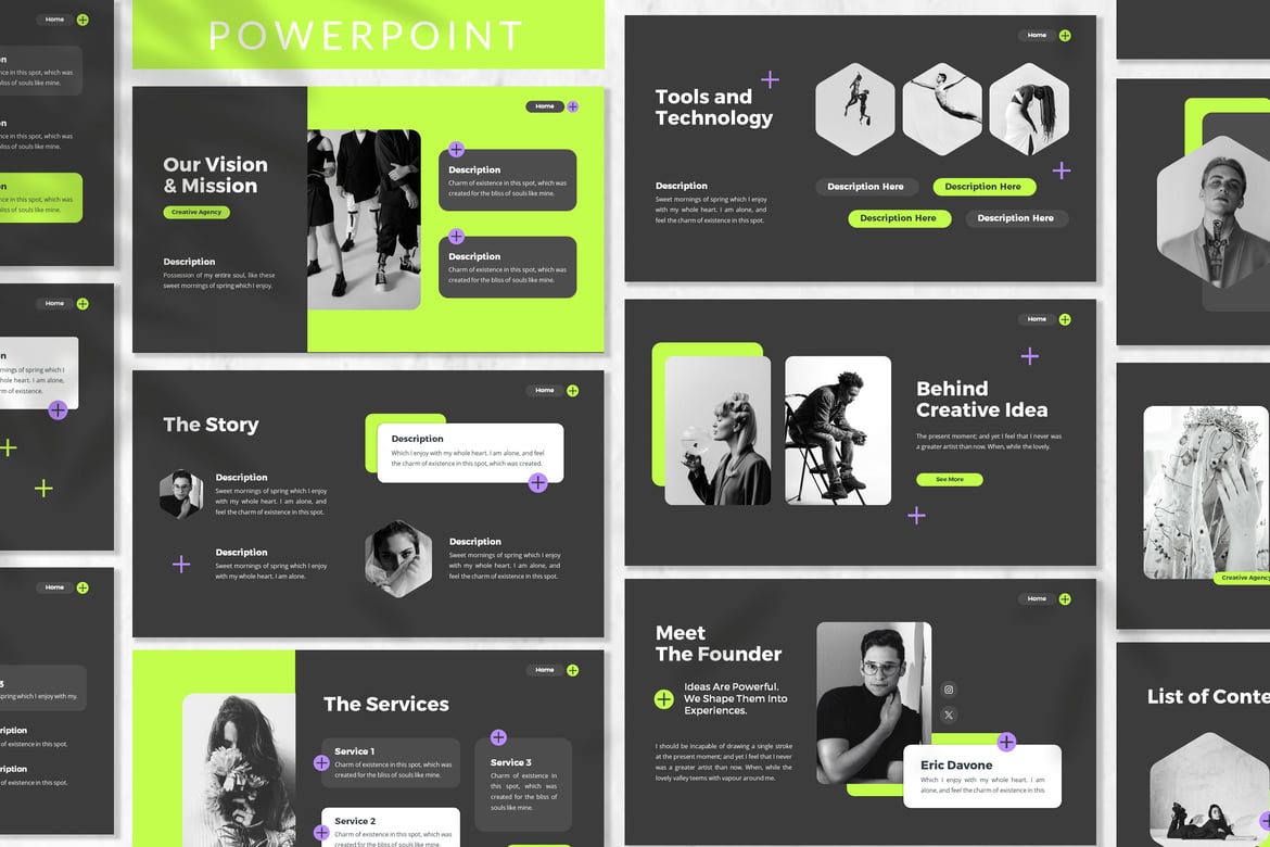Template Presentasi Pitch Deck Kreatif untuk Agensi