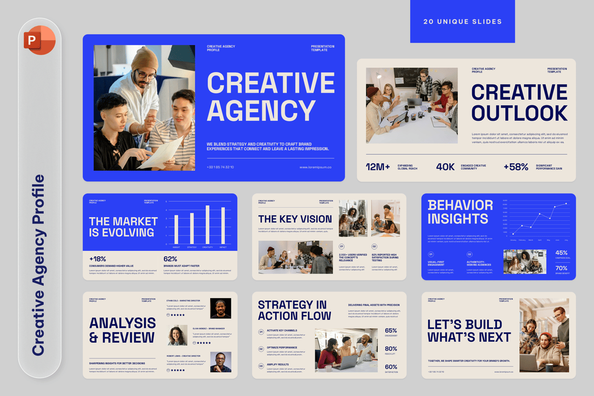 Template Presentasi Profil Agensi Kreatif yang Menarik