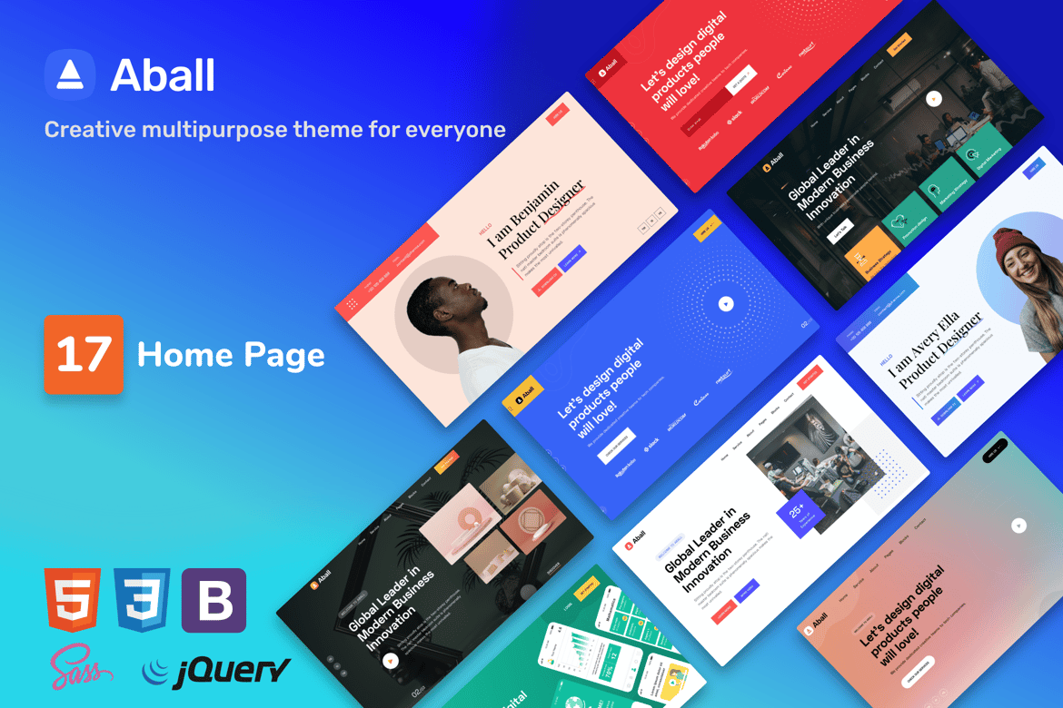Template Website Kreatif untuk Agensi dan Startup