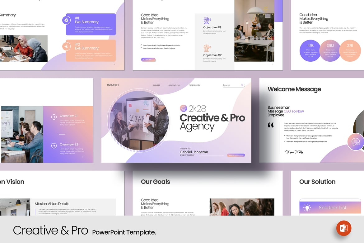 Template PowerPoint Kreatif & Profesional yang Menarik