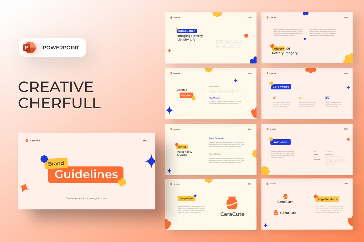 Template Presentasi Brand Kreatif yang Menarik