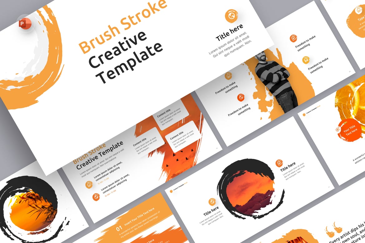 Template Presentasi PowerPoint Kreatif untuk Pengalaman yang Menginspirasi
