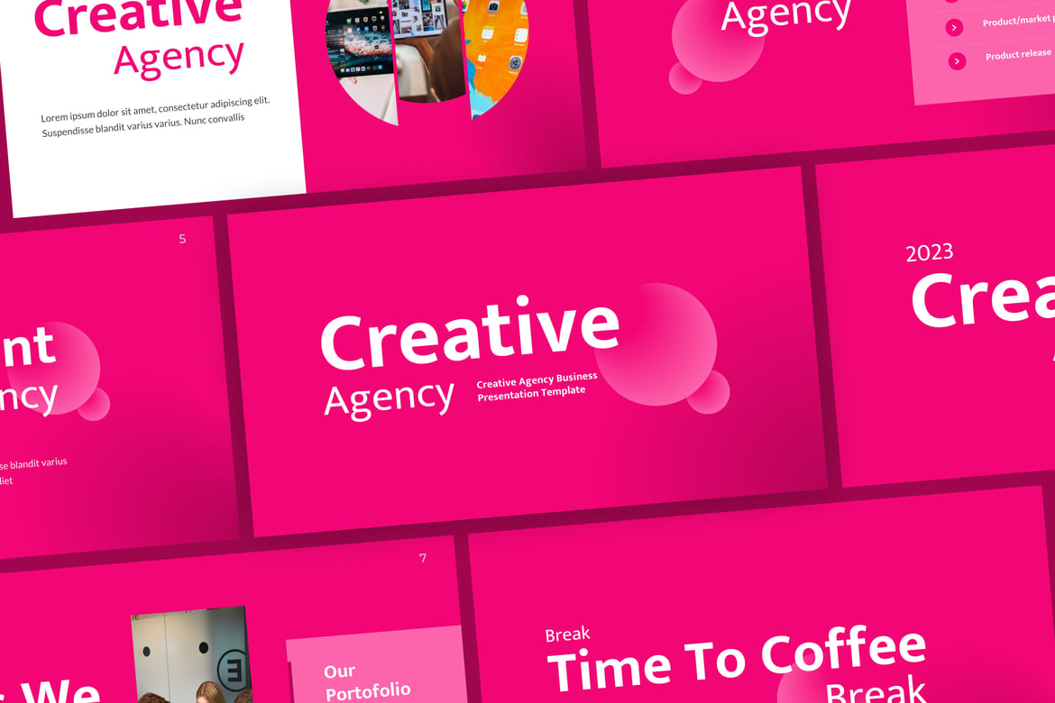 Template PowerPoint Kreatif untuk Agensi Bisnis Modern