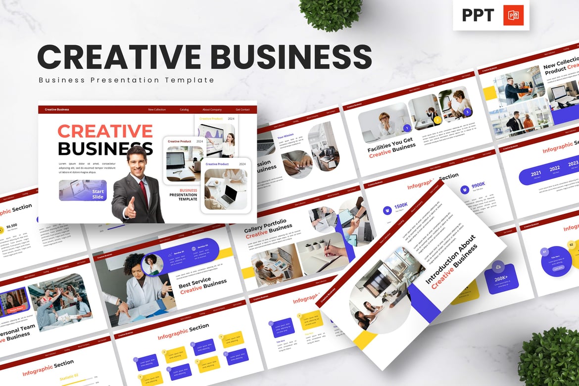 Template Presentasi Kreatif untuk Bisnis yang Menarik