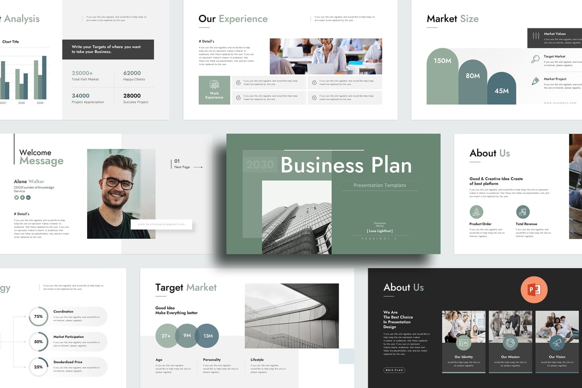 Template Presentasi Rencana Bisnis Kreatif yang Menarik