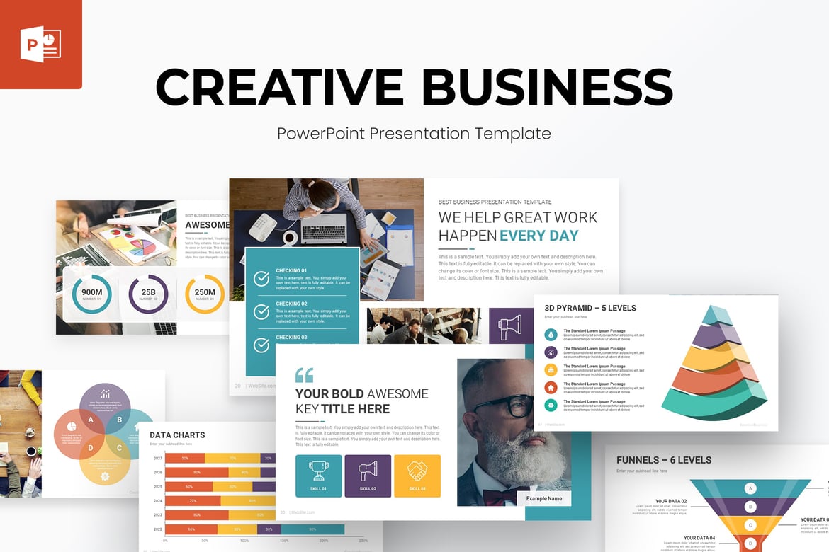 Template Presentasi PowerPoint Kreatif untuk Bisnis