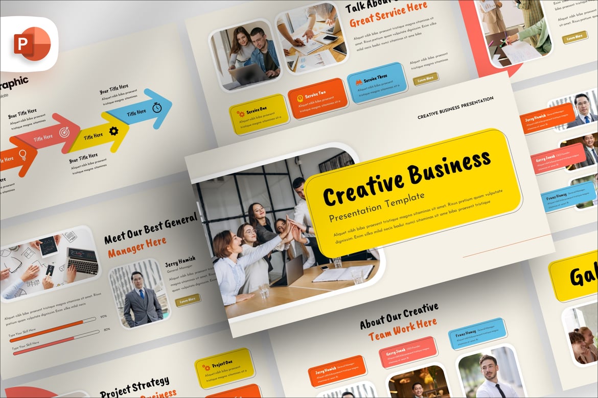 Template Presentasi PowerPoint Kreatif untuk Bisnis