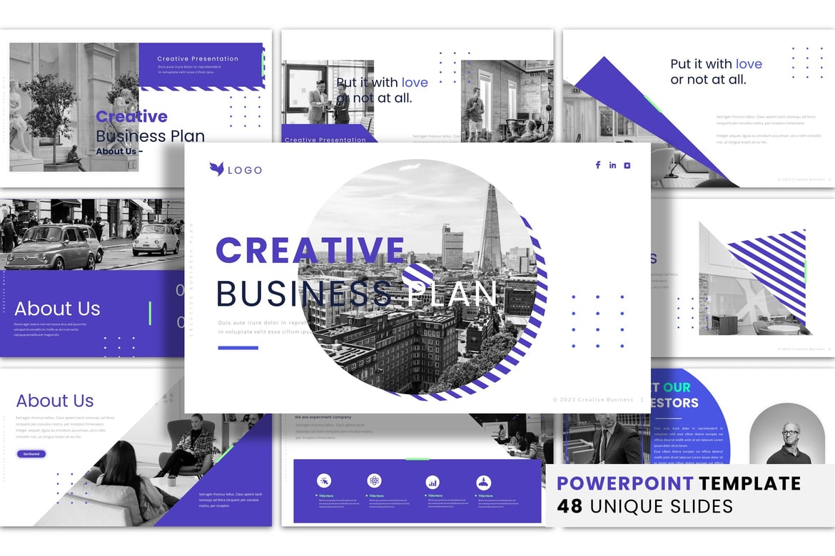 Template Presentasi PowerPoint Kreatif untuk Bisnis