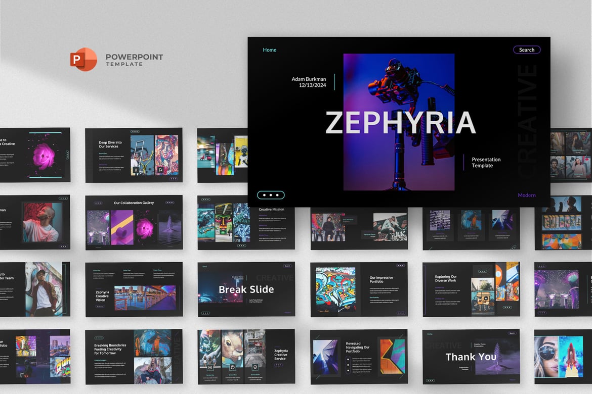 Template Presentasi Powerpoint Kreatif untuk Bisnis