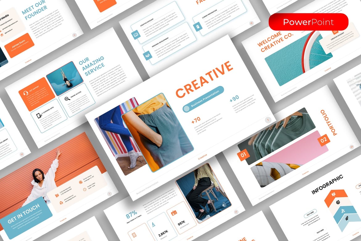 Template Presentasi PowerPoint Kreatif untuk Bisnis