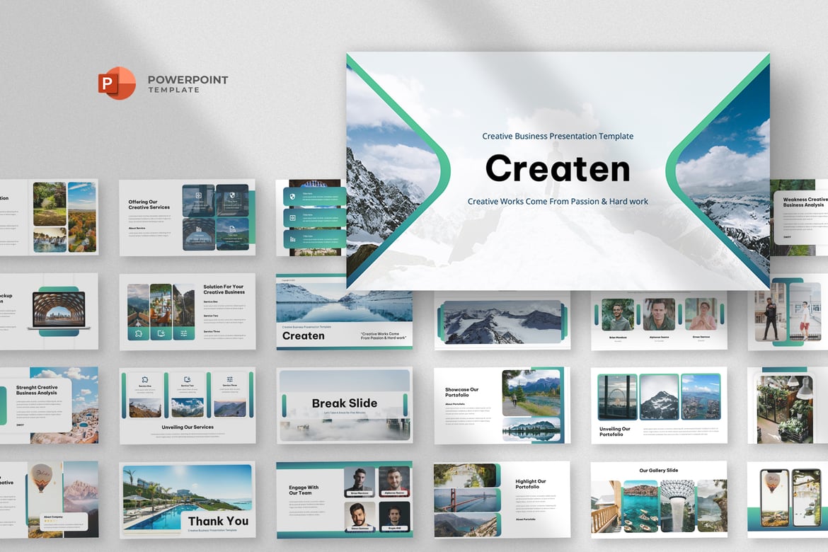 Template Powerpoint Bisnis Kreatif yang Menarik dan Profesional
