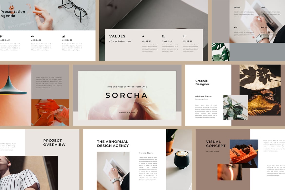Template PowerPoint Bisnis Kreatif yang Modern dan Profesional