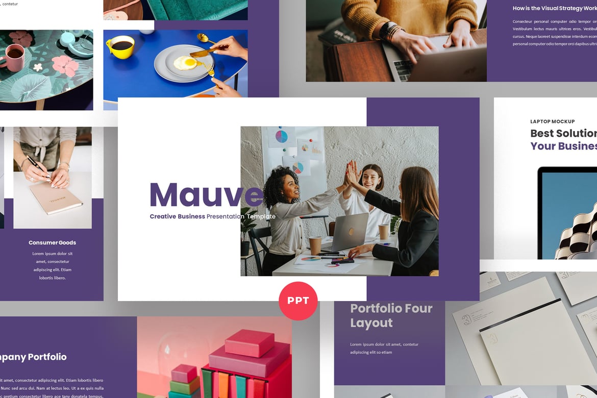 Template PowerPoint Kreatif untuk Bisnis yang Menarik