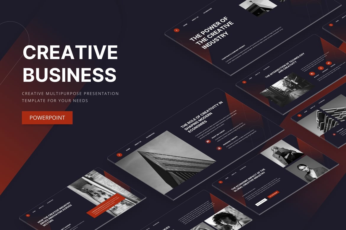 Template Presentasi PowerPoint Kreatif untuk Bisnis