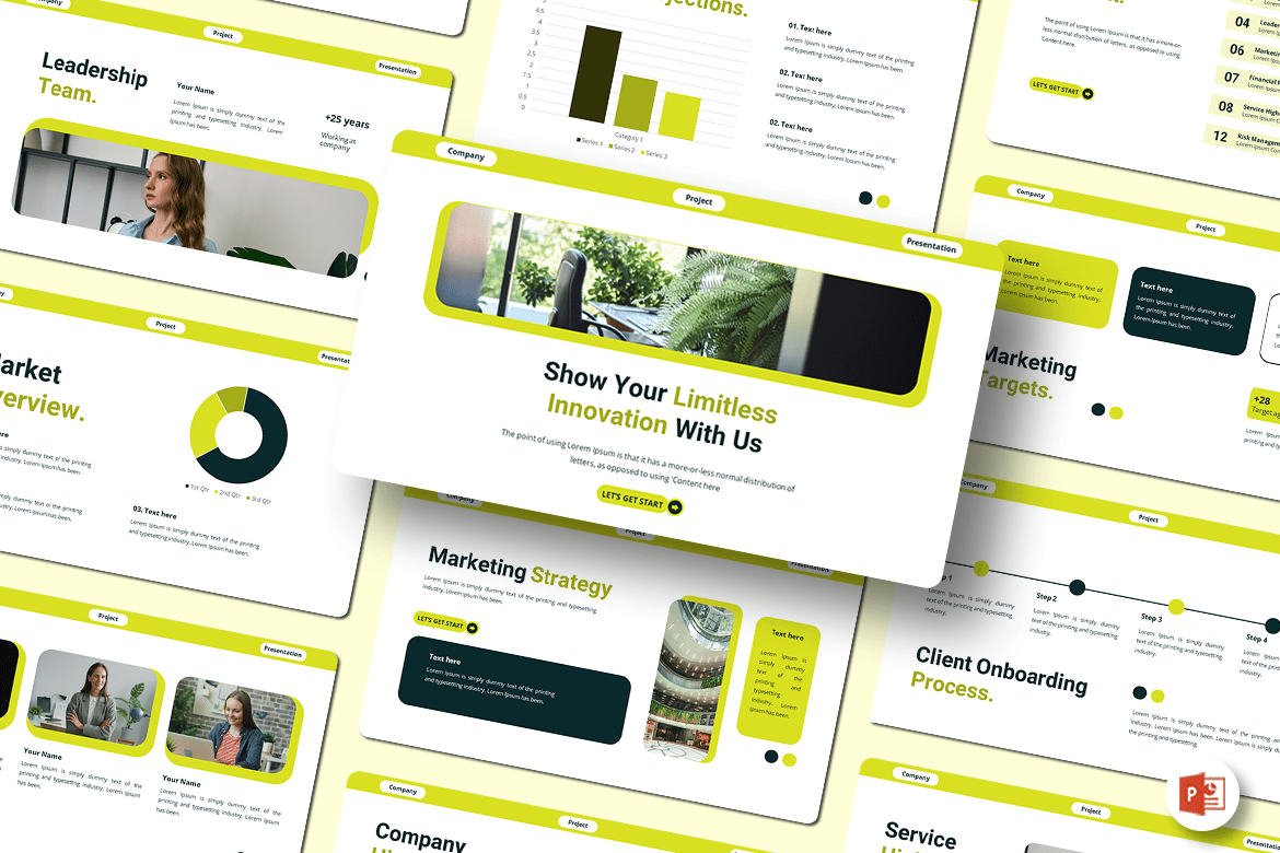 Template Presentasi PowerPoint Kreatif untuk Perusahaan Anda