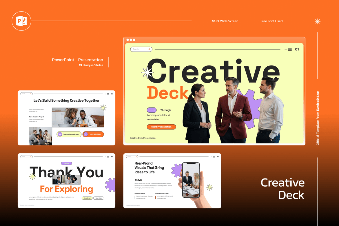Template Presentasi PowerPoint Kreatif yang Menarik