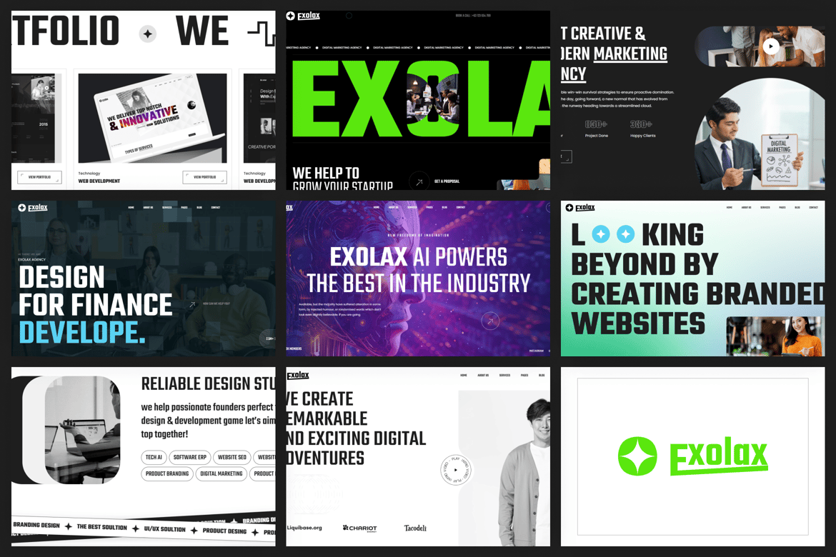Template Website Kreatif untuk Agensi Digital Modern