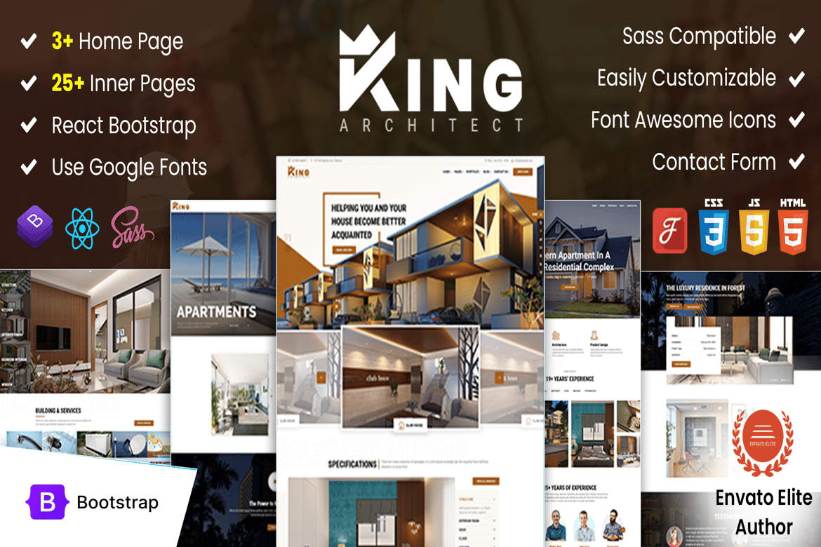 Template Website Kreatif untuk Desain Interior yang Menawan