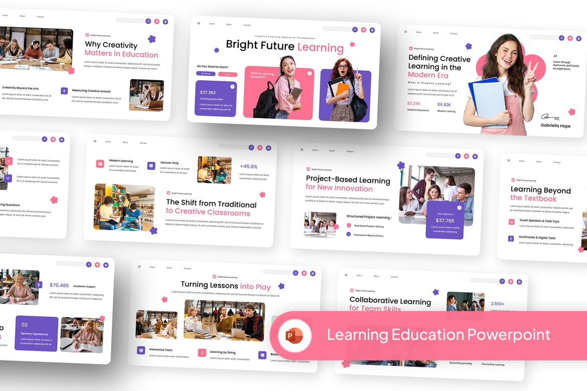 Template Powerpoint Kreatif untuk Pembelajaran Efektif