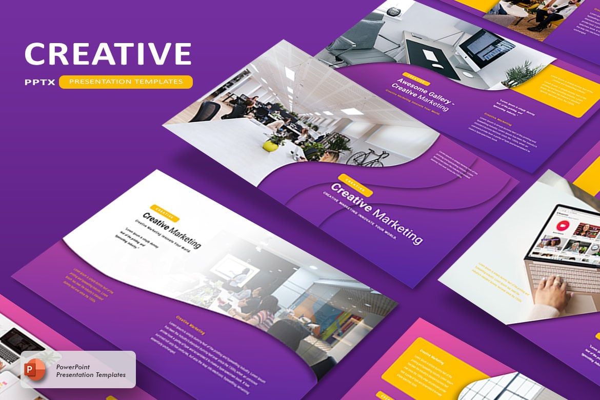 Template PowerPoint Pemasaran Kreatif yang Menarik dan Mudah Digunakan