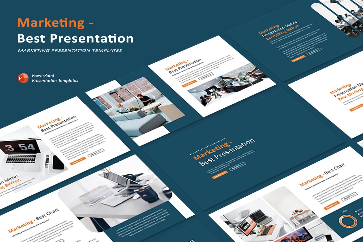 Template Presentasi PowerPoint Kreatif untuk Pemasaran