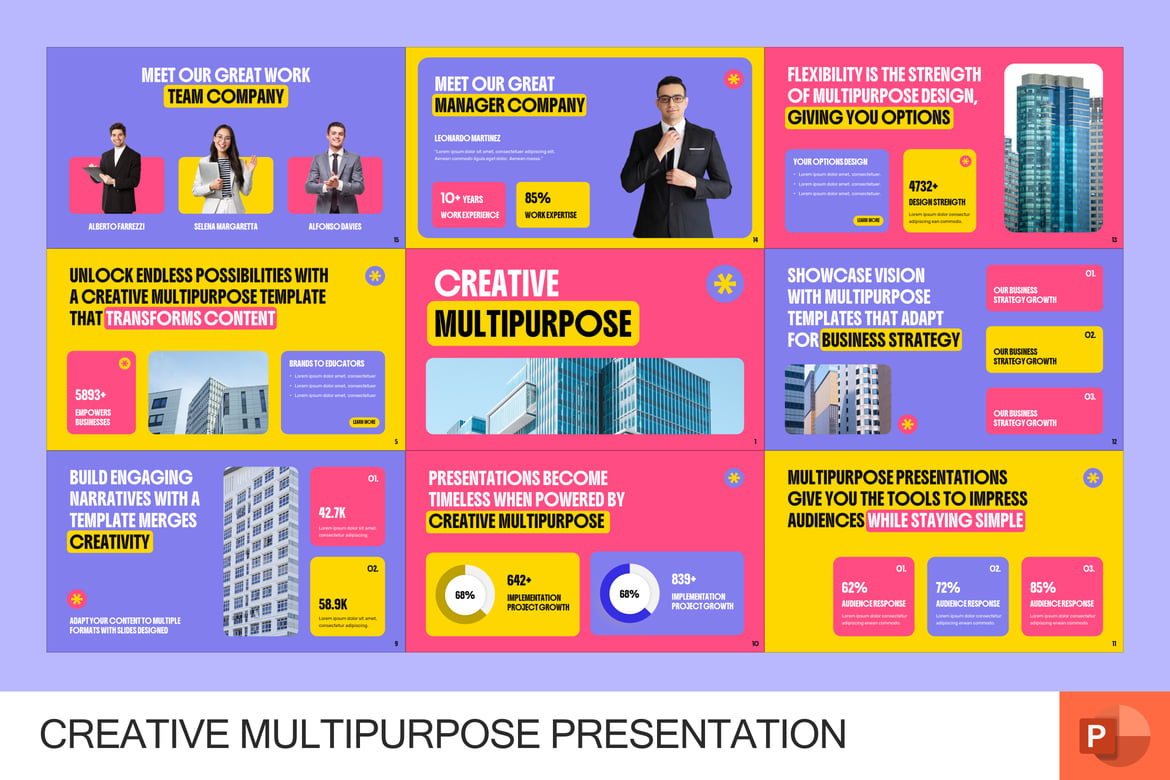 Template PowerPoint Serbaguna dan Kreatif untuk Presentasi Profesional