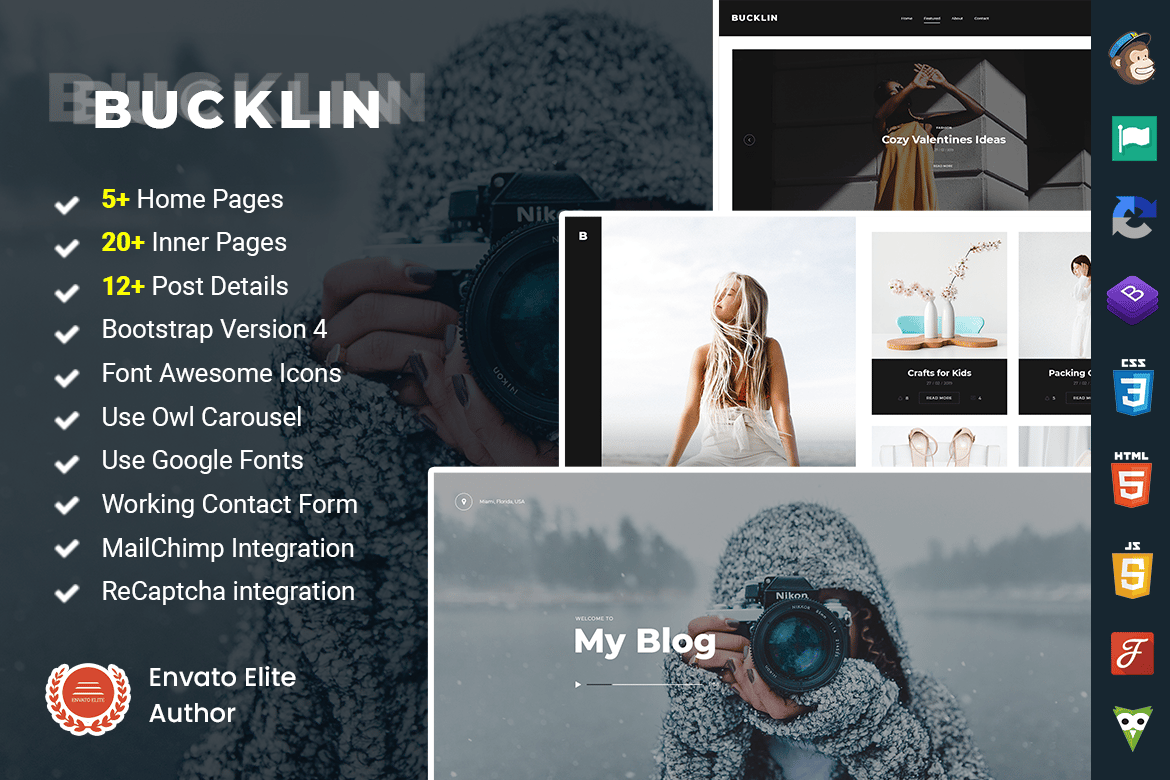 Template Web Pribadi Kreatif untuk Blog Anda