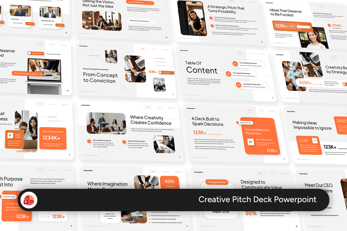 Template Presentasi PowerPoint Kreatif yang Profesional